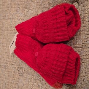 SONOMA BRAND WOMEN'S PINK FLIP TOP WARM WINTER GLOVES ONE SIZE FITS MOST